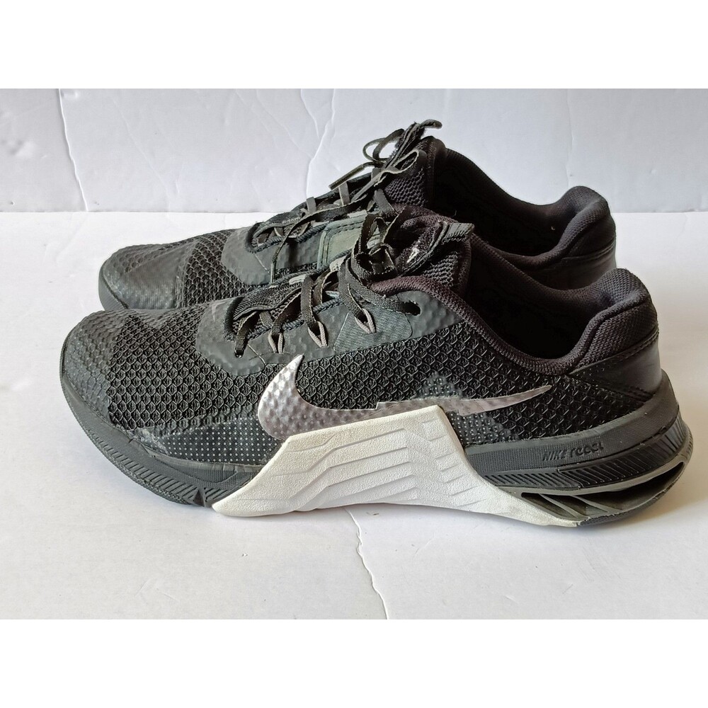 Nike Metcon 7 Shoes Black Silver Women's Size 9 Training Sneakers
